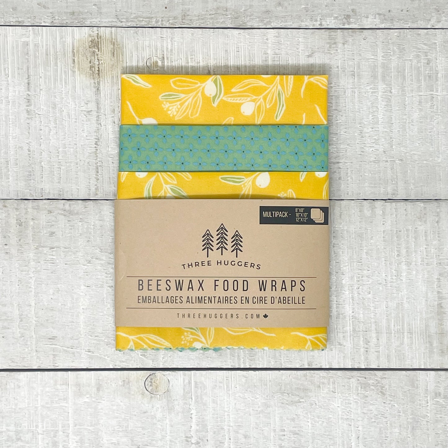Beeswax Wraps Multipack - Yellow Sprig