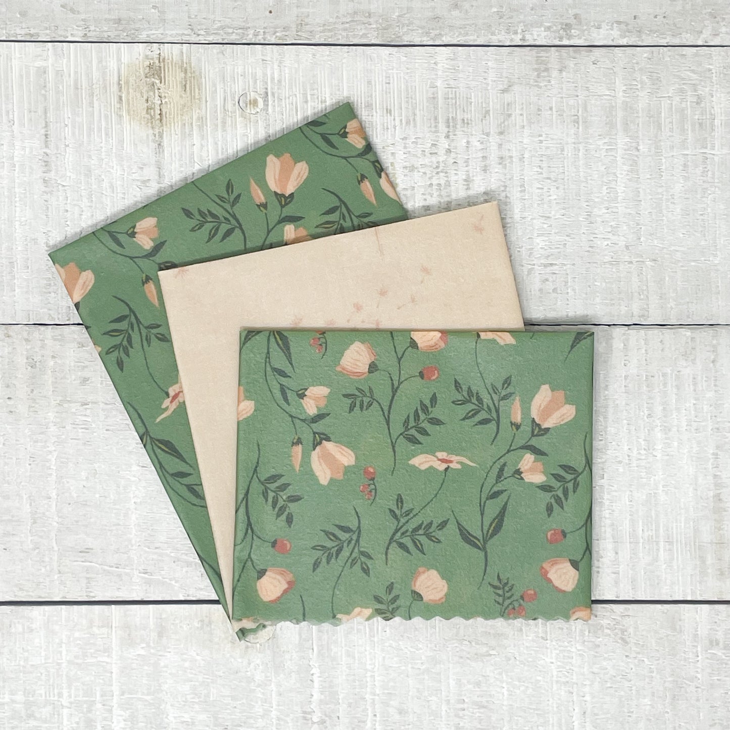 Beeswax Wraps Multipack - Green Blossom