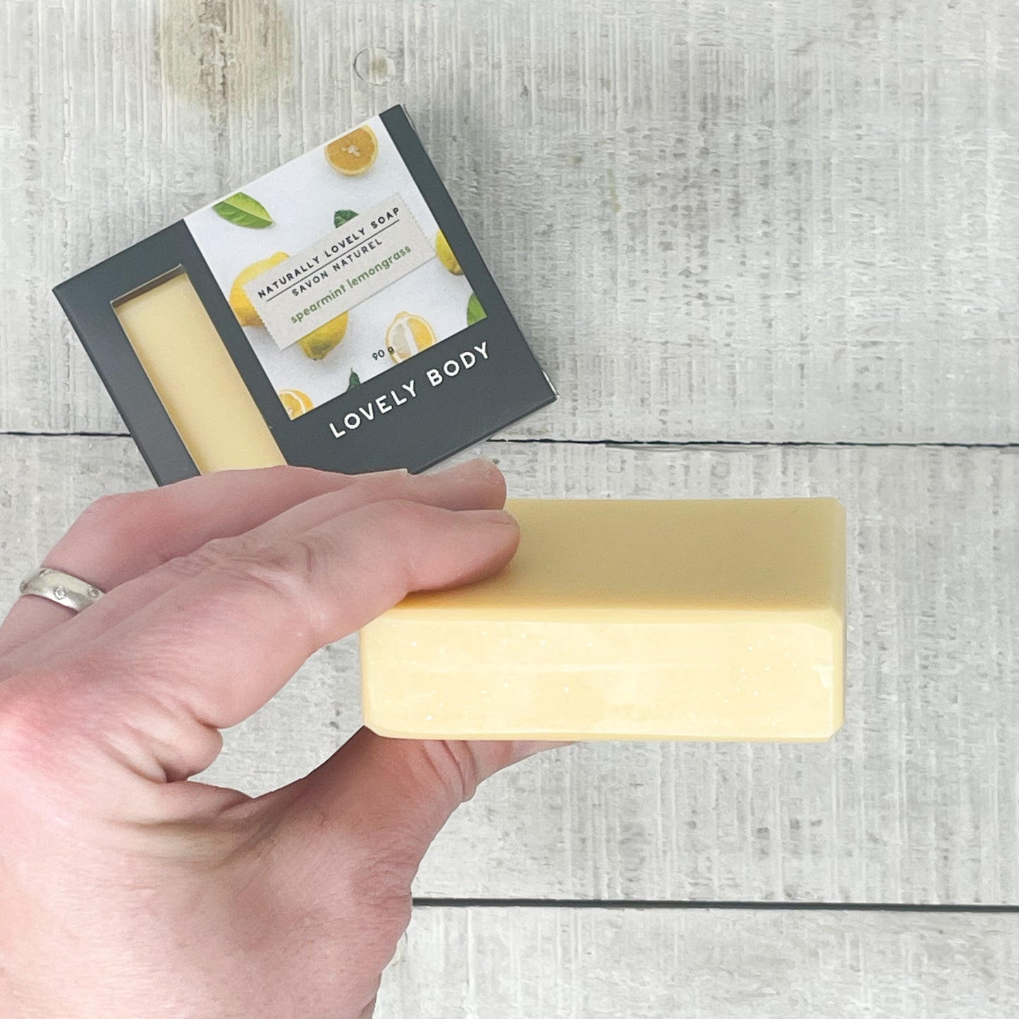 Spearmint Lemongrass Cold Process Soap Bar