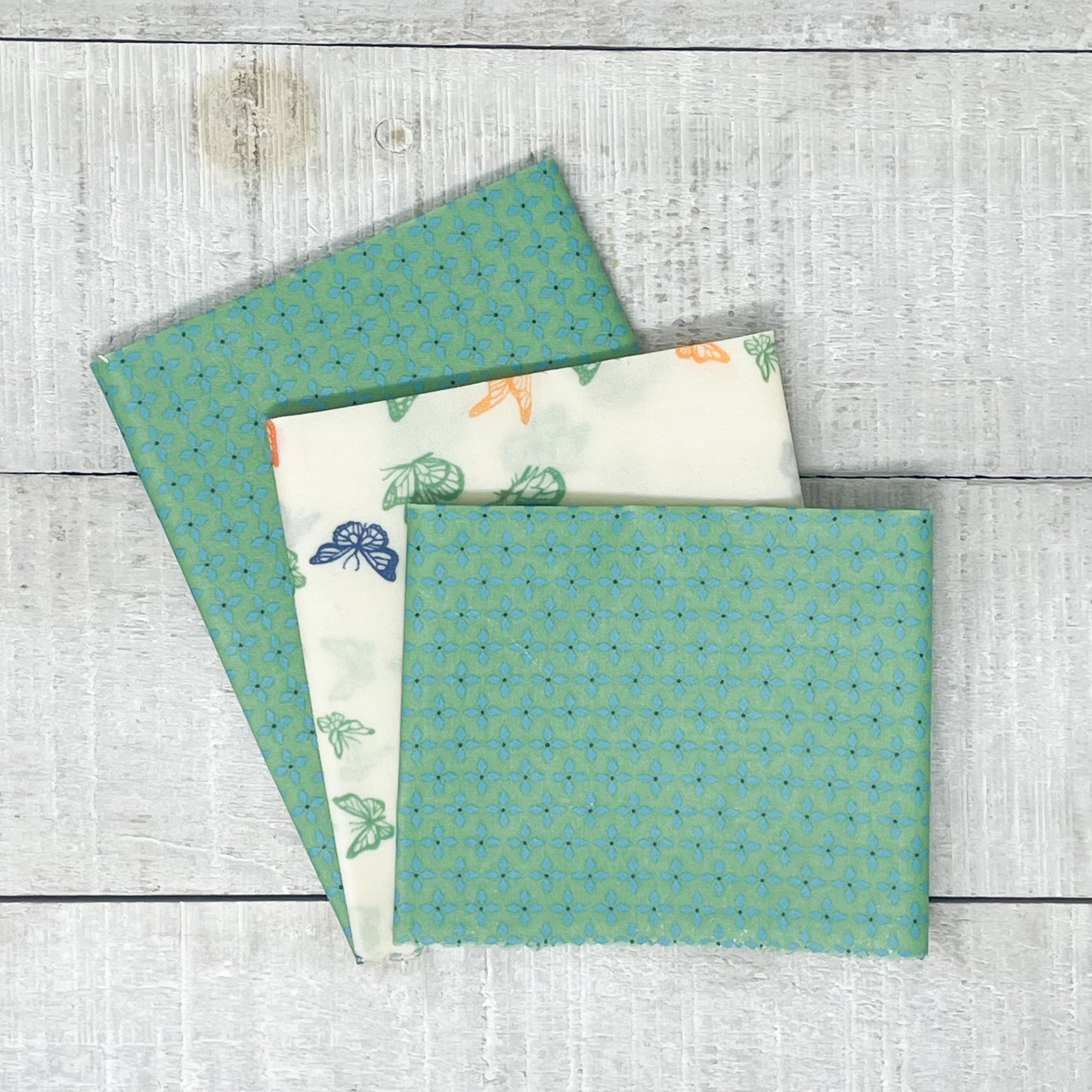 Beeswax Wraps Multipack - Mint Butterfly