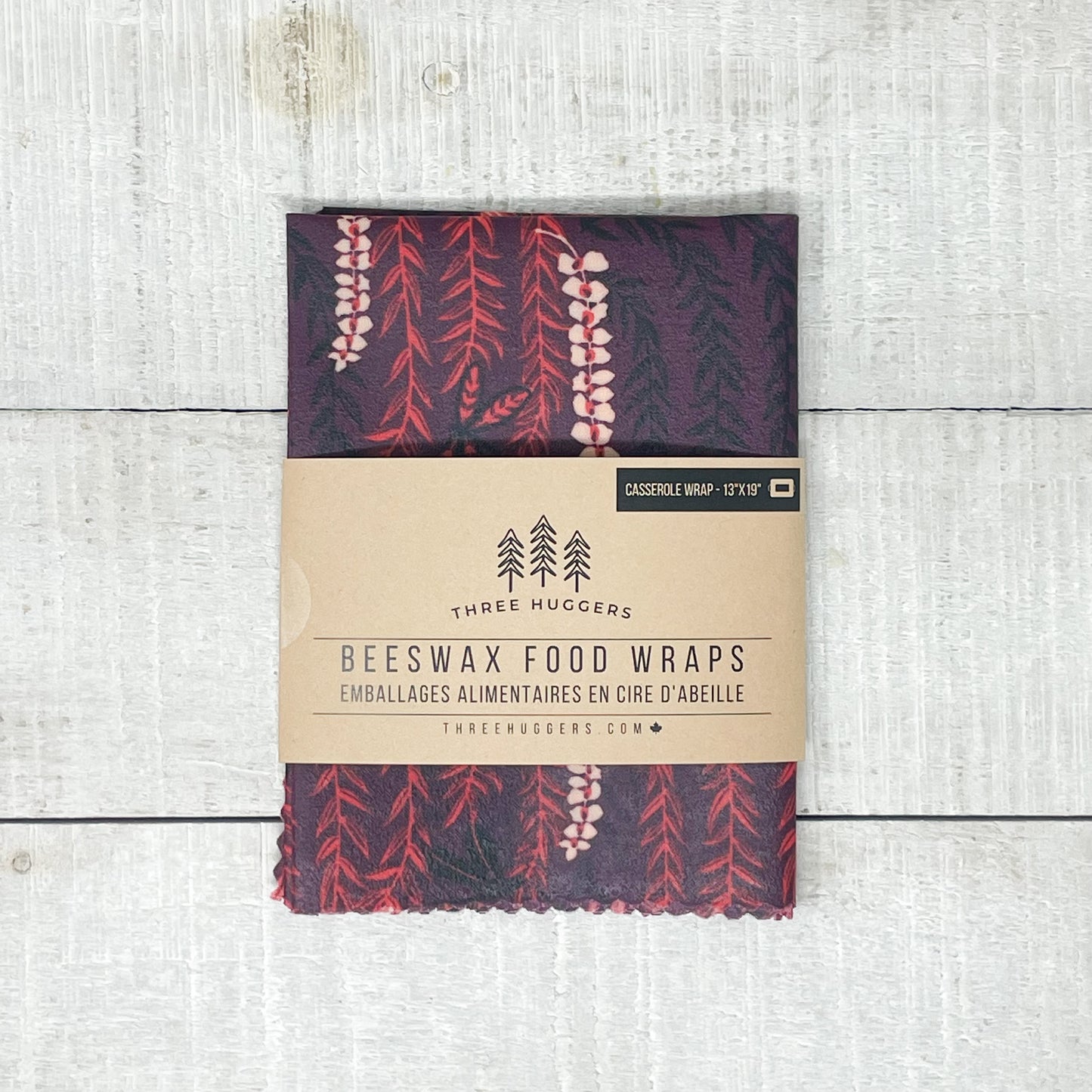 Beeswax Casserole Wrap - Falling Fuchsia