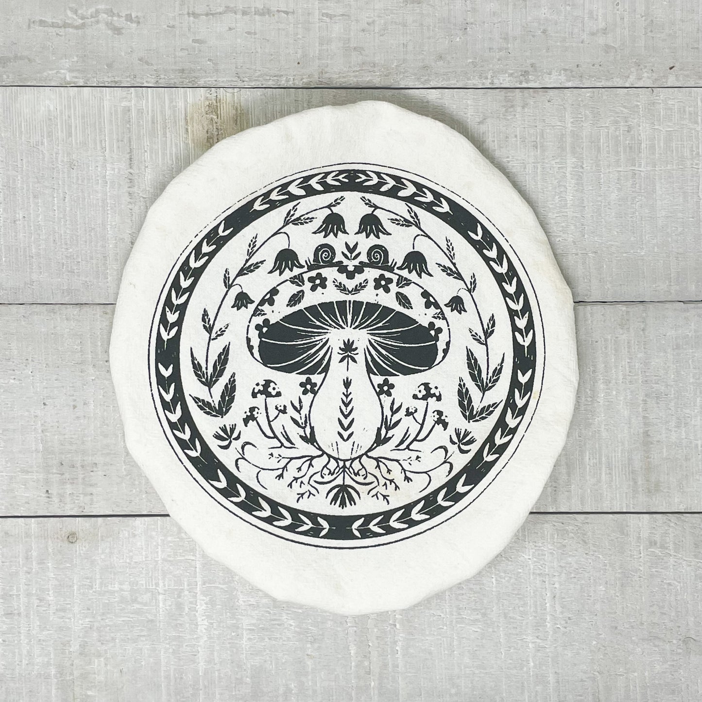 Bowl Cover (1 ply) - Mushrooms