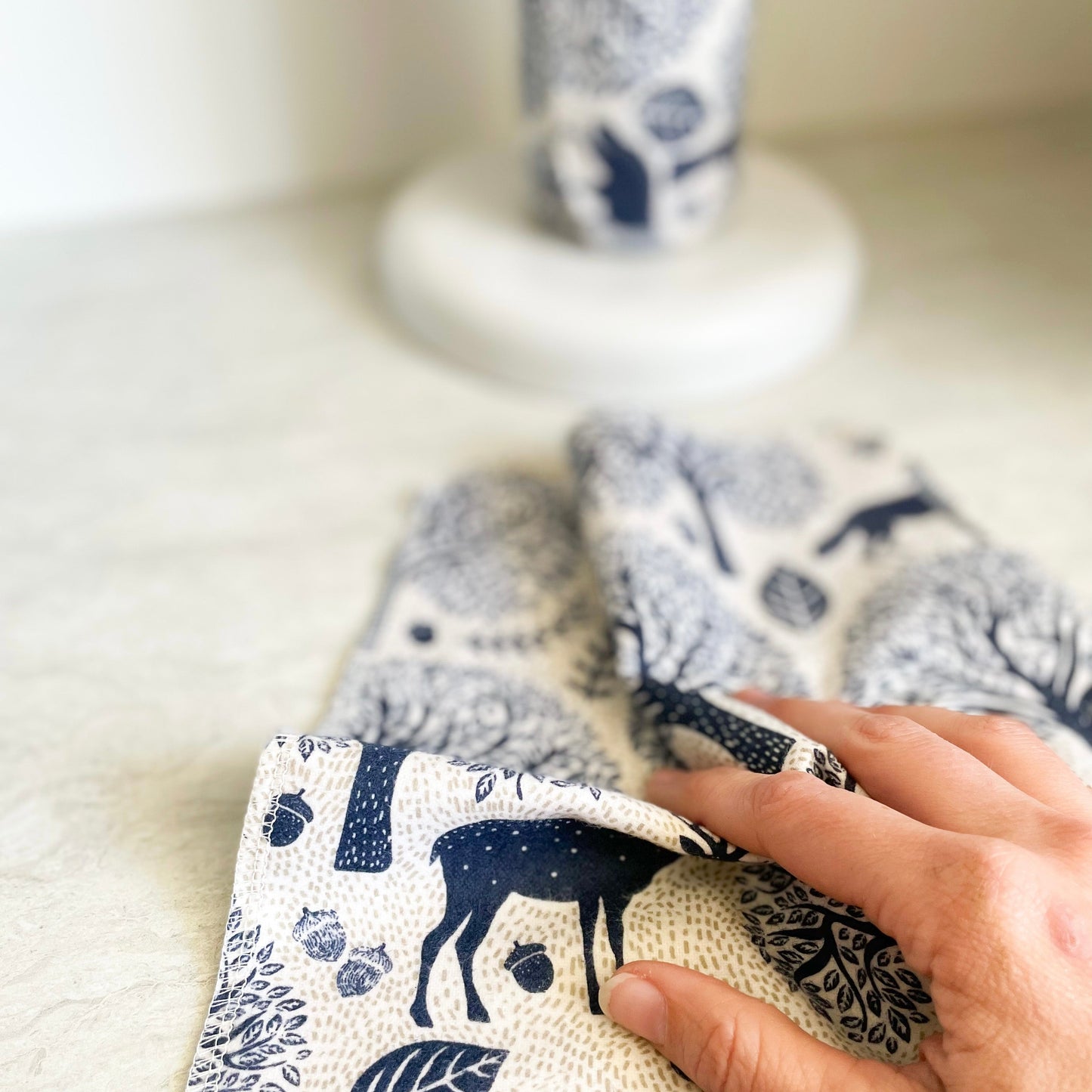 Reusable Paper Towels - Antique Blue