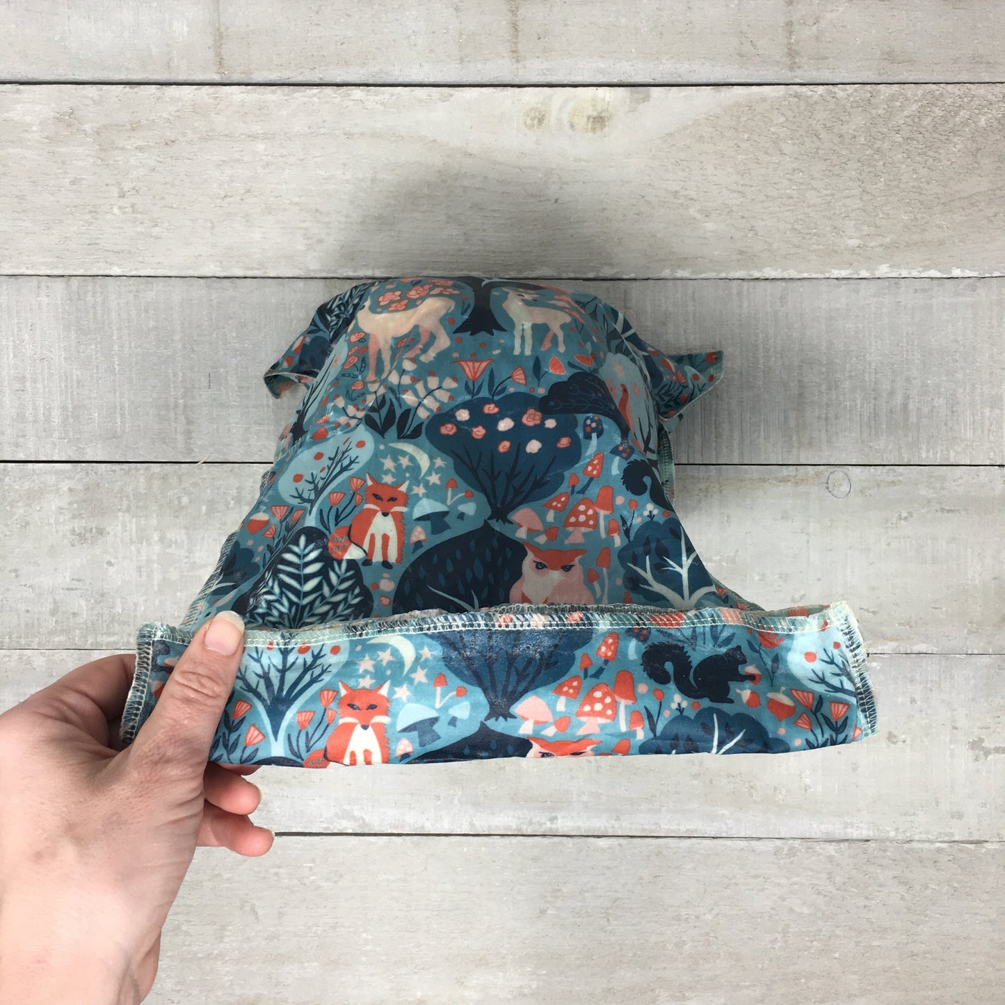 Large Beeswax Bag - Orange Bloom