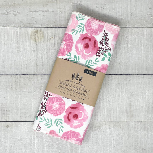 Reusable Paper Towels - Rosy