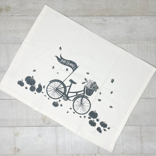 Tea Towel - Fall Bicycle