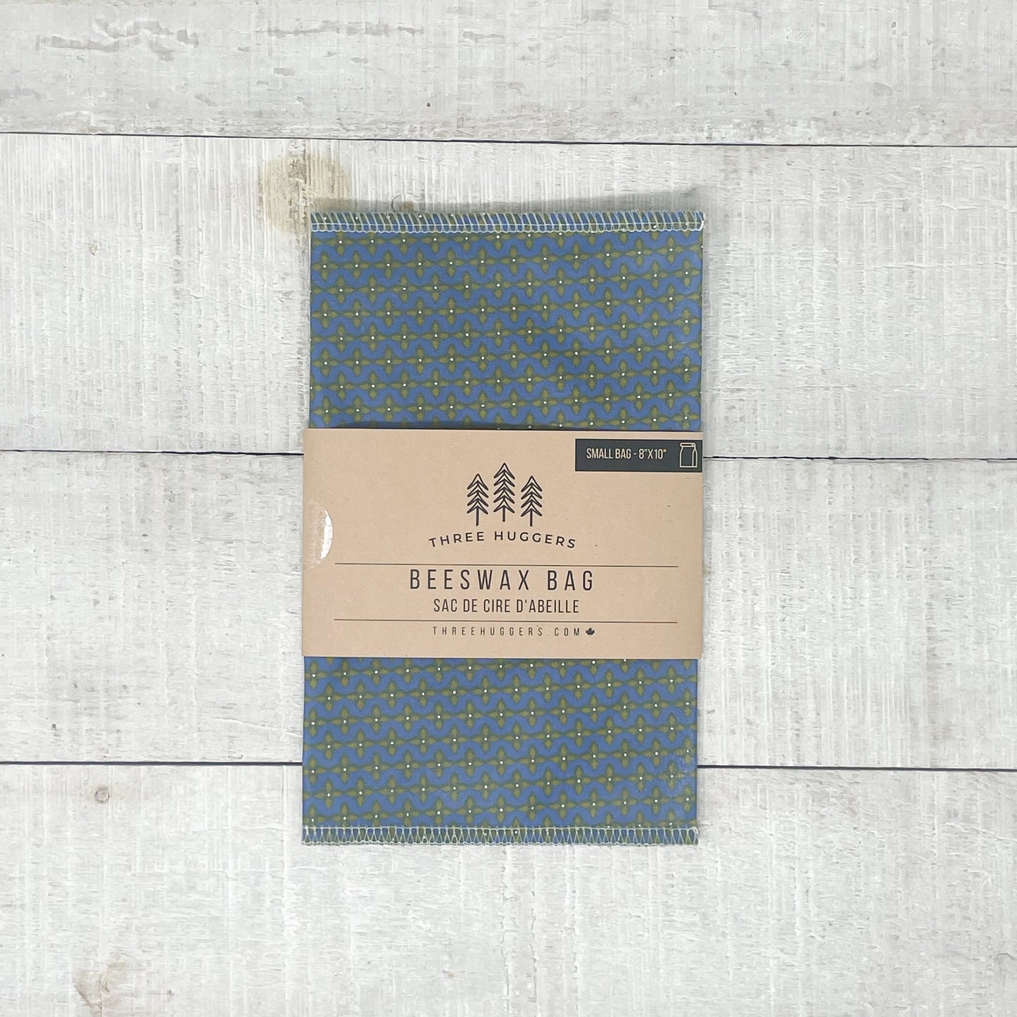 Small Beeswax Bag - Blue Blossom