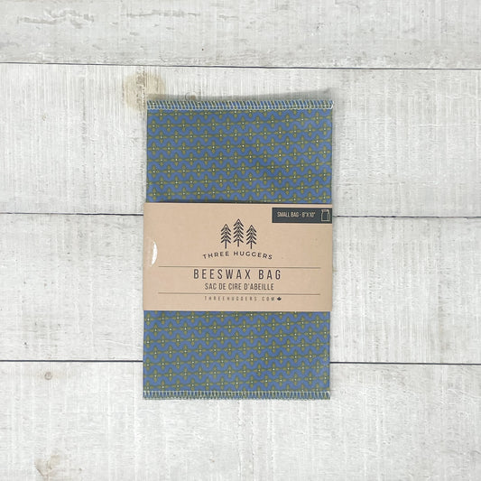 Small Beeswax Bag - Blue Blossom