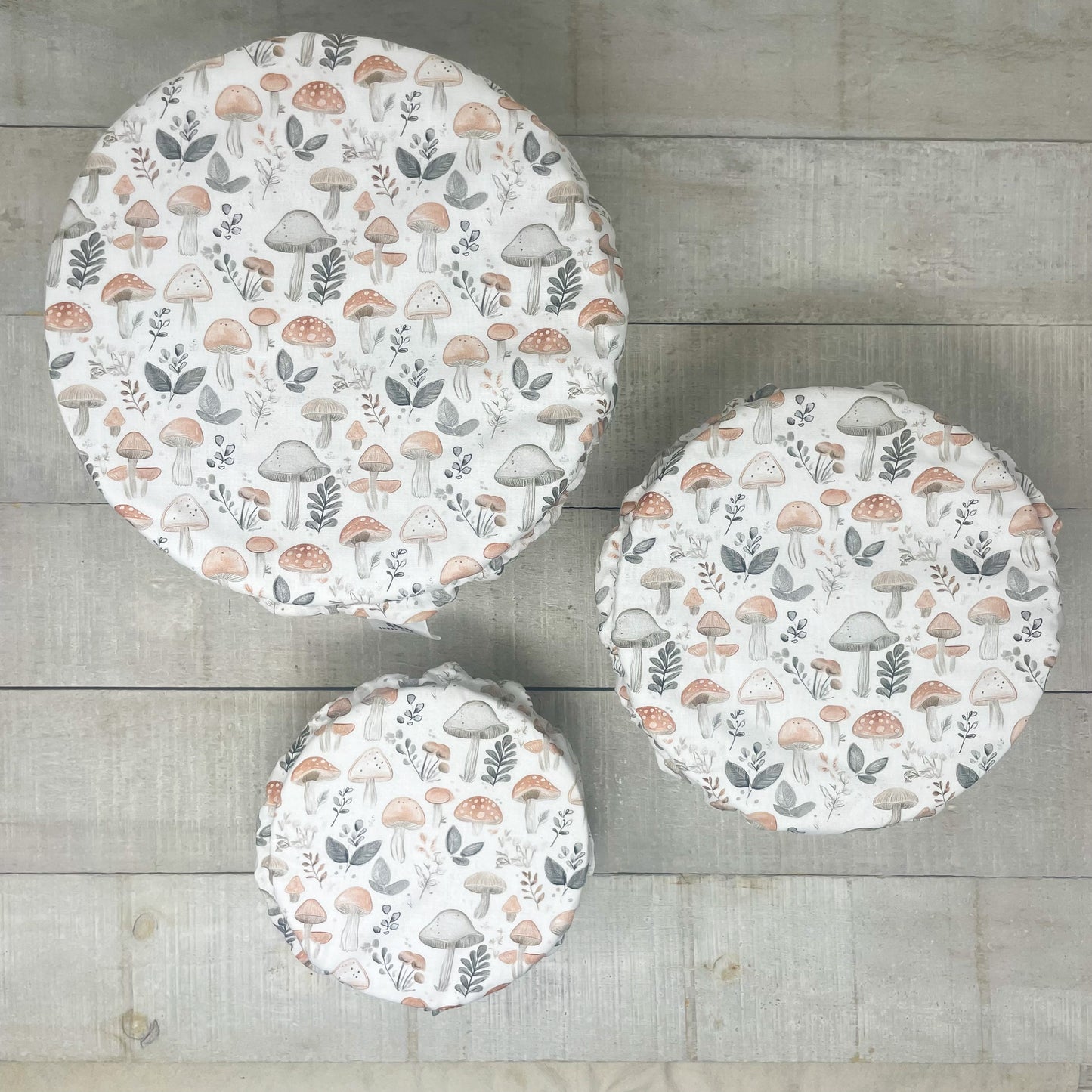 Bowl Cover Set (3) - Mushrooms