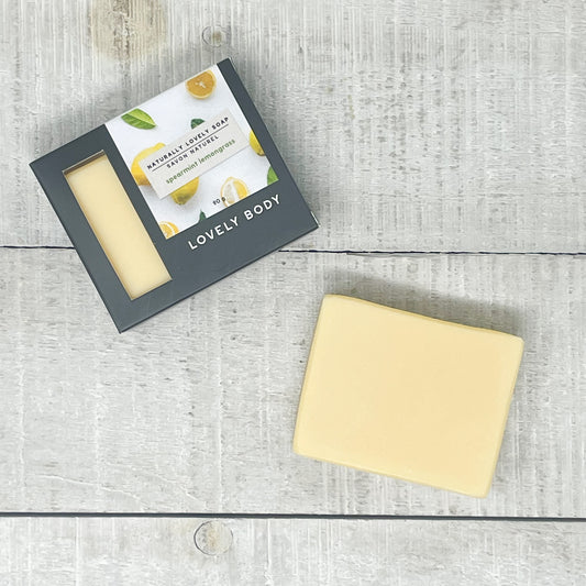 Spearmint Lemongrass Cold Process Soap Bar