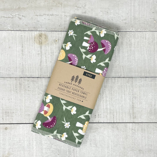 Reusable Paper Towels - Mushrooms