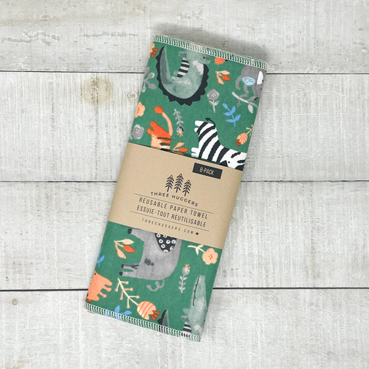 Reusable Paper Towels - Zoo Animals