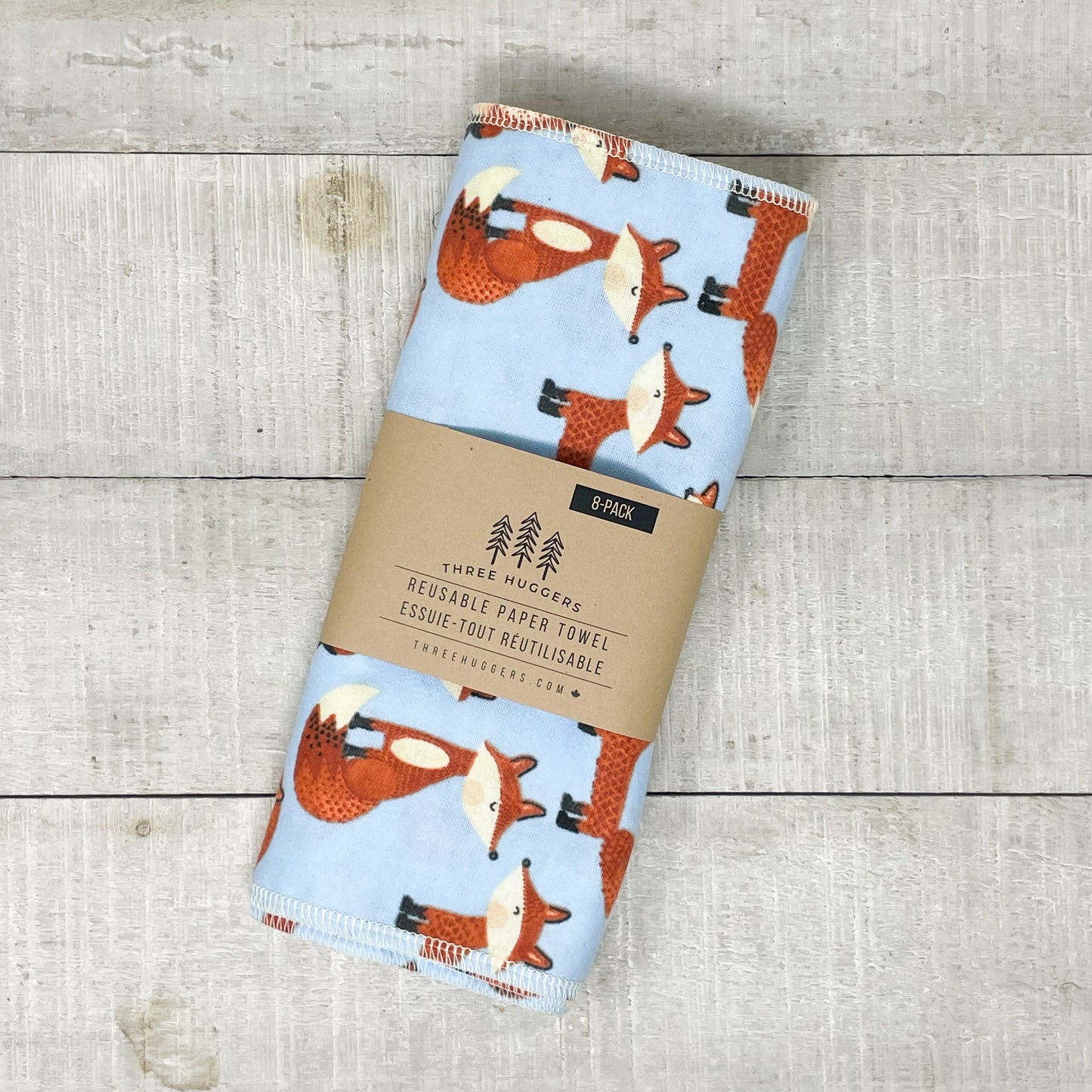 Reusable Paper Towels - Foxes