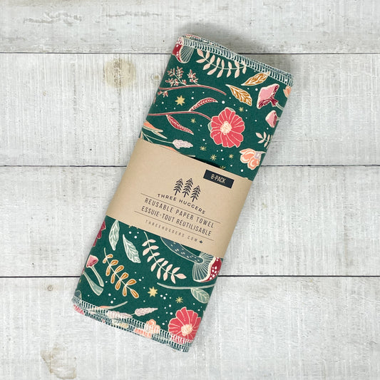 Reusable Paper Towels - Enchanted Woods