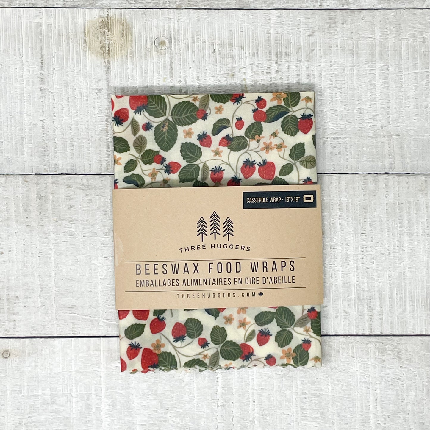 Beeswax Casserole Wrap - Strawberry Fields