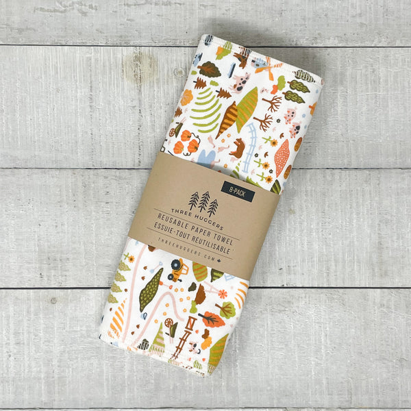 Reusable Paper Towels - Farm Life – Three Huggers