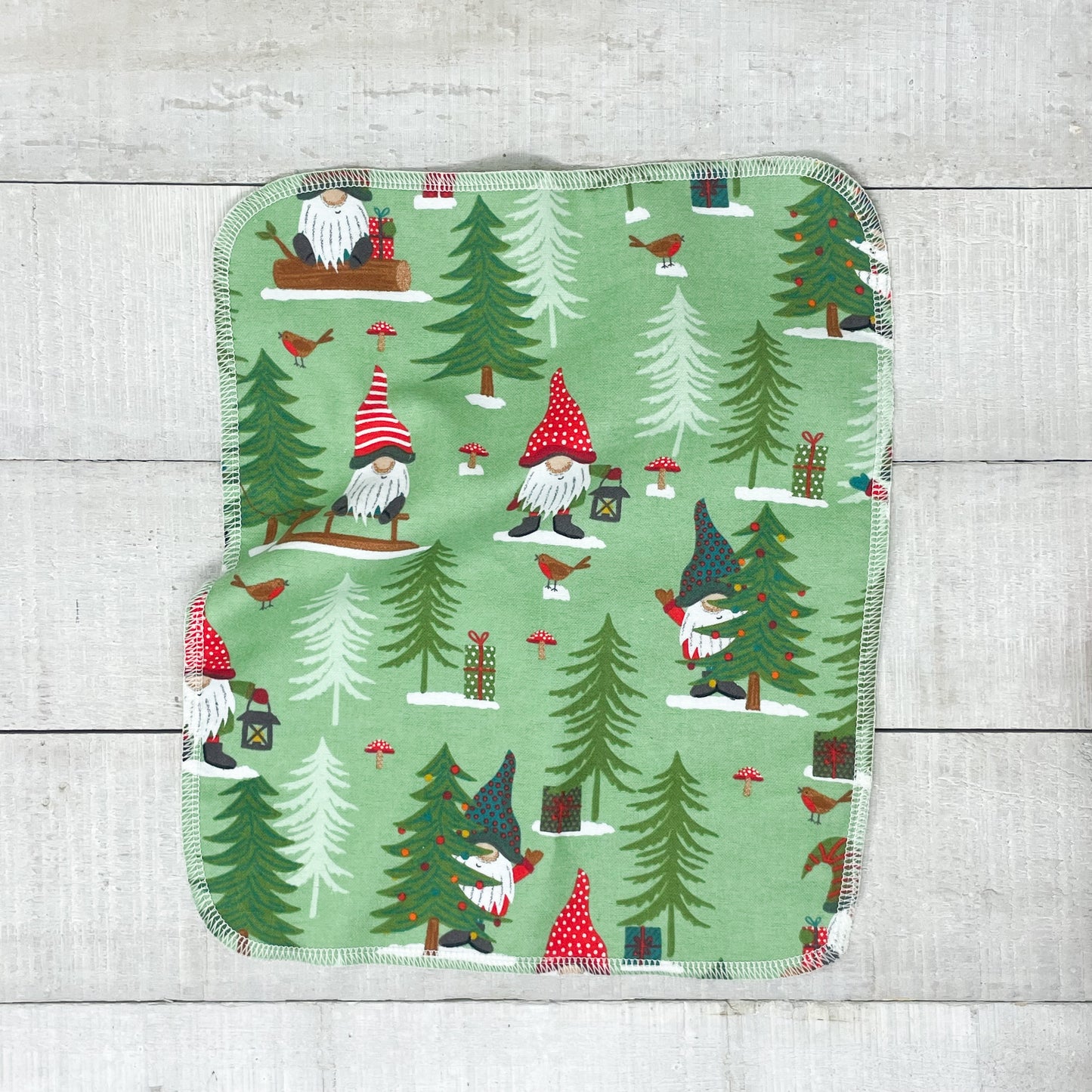 Reusable Paper Towels - Christmas Gnomes