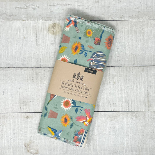 Reusable Paper Towels - Fall Garden