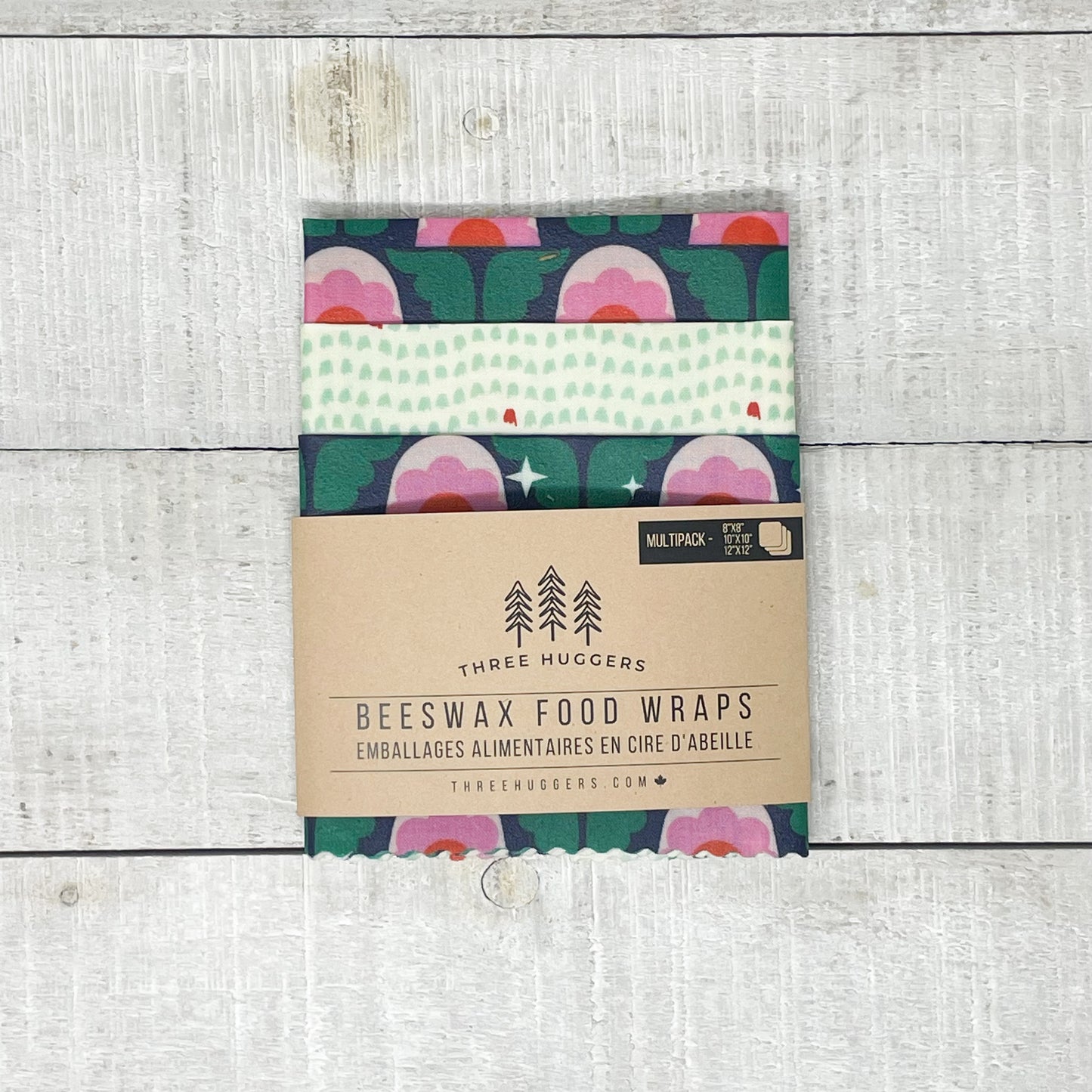 Beeswax Wraps Multipack - Retro Tulip