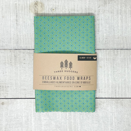 XL Beeswax Wrap - Green Blossom