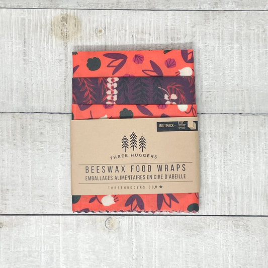 Beeswax Wraps Multipack - Falling Fuchsia
