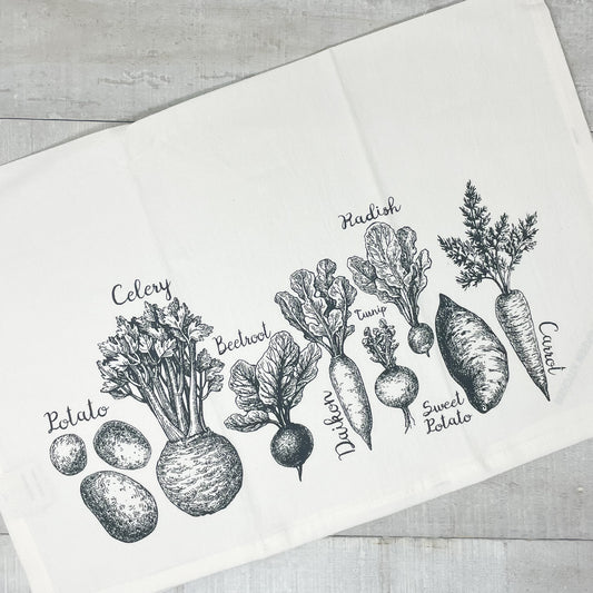 Tea Towel - Root Vegetables