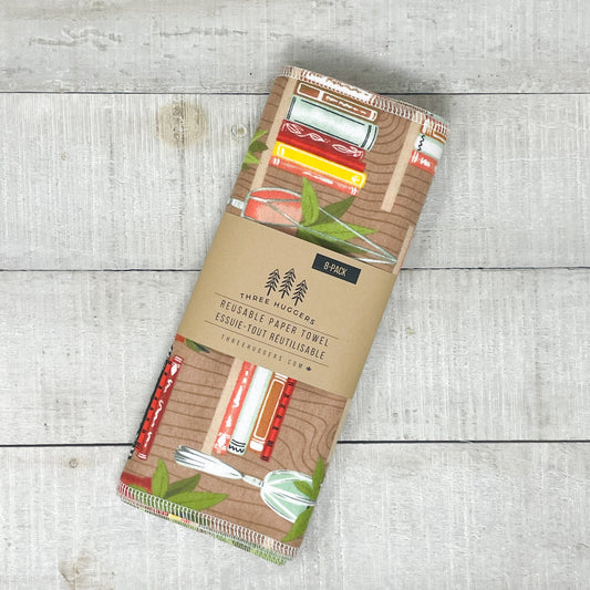 Reusable Paper Towels - Bookish