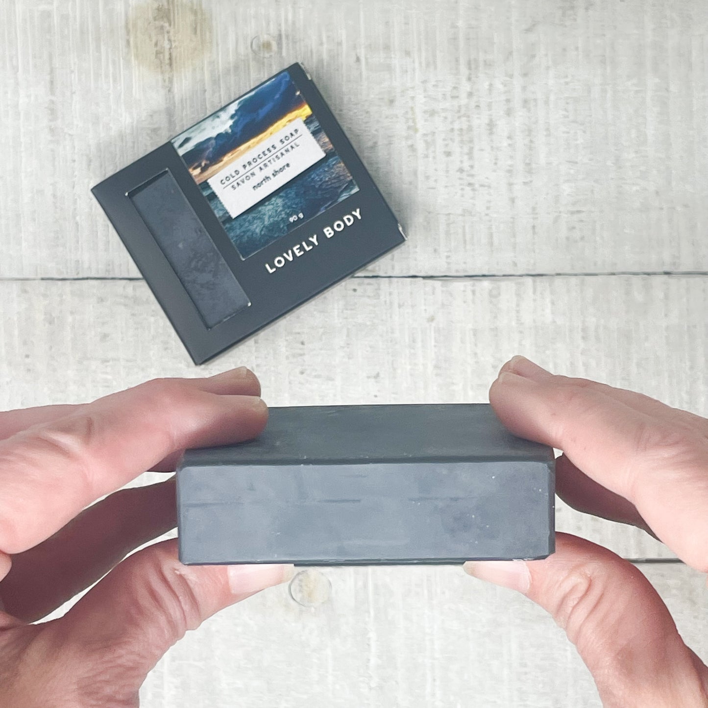 North Shore Cold Process Soap Bar (Activated Charcoal)