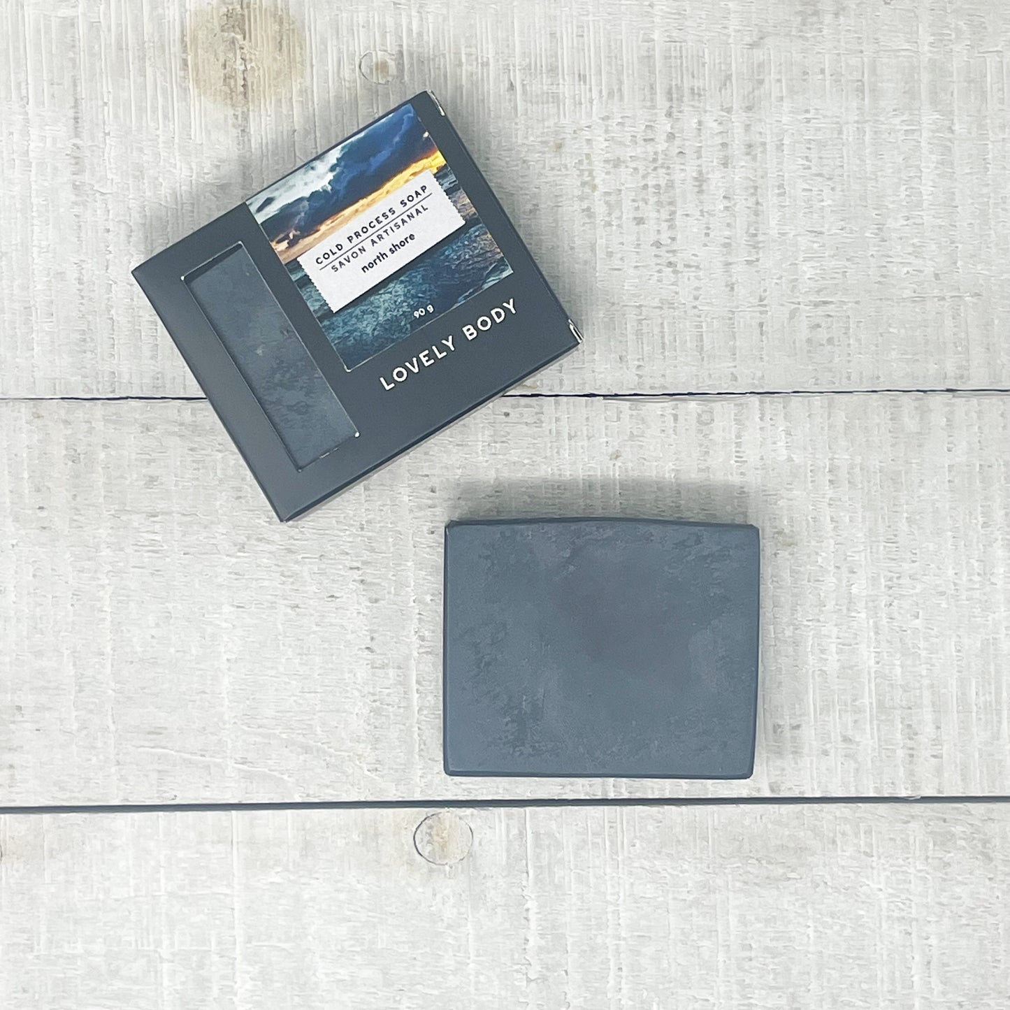 North Shore Cold Process Soap Bar (Activated Charcoal)