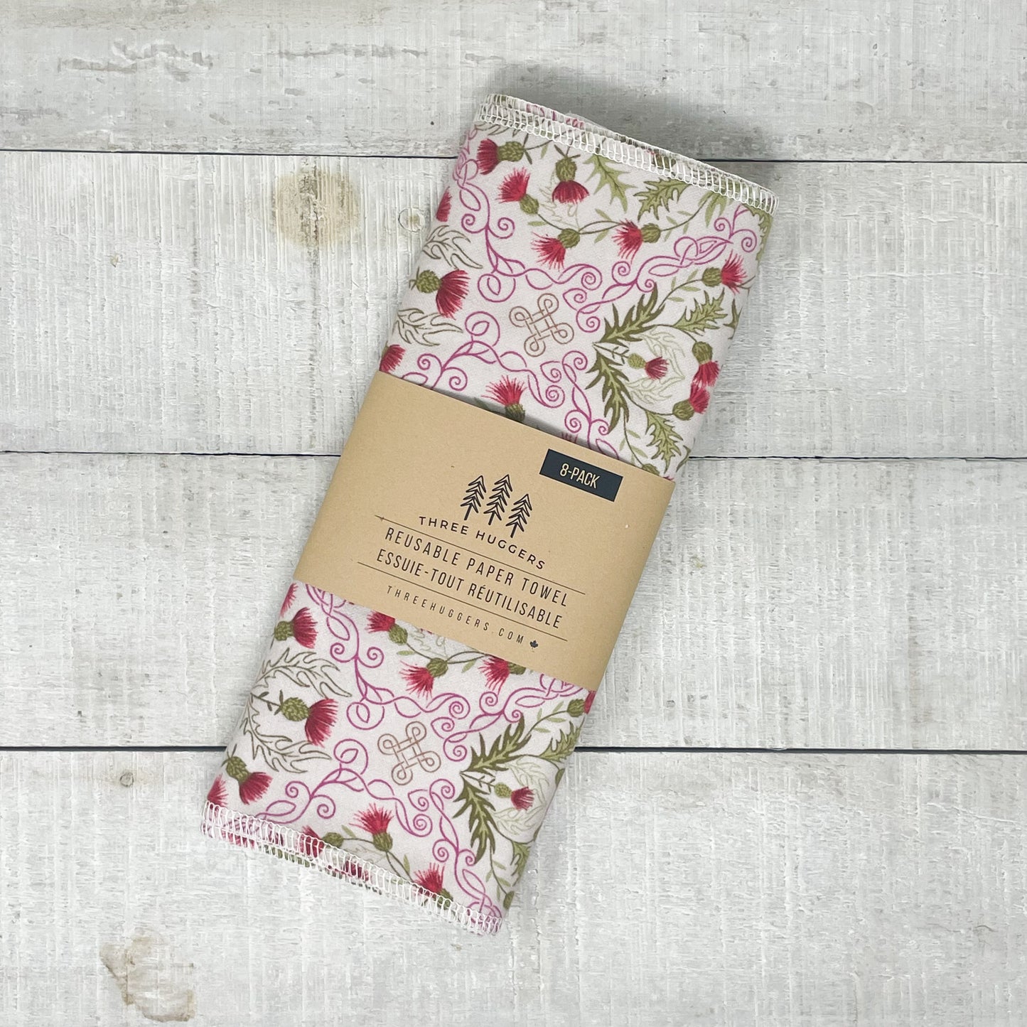 Reusable Paper Towels - Holiday Thistle