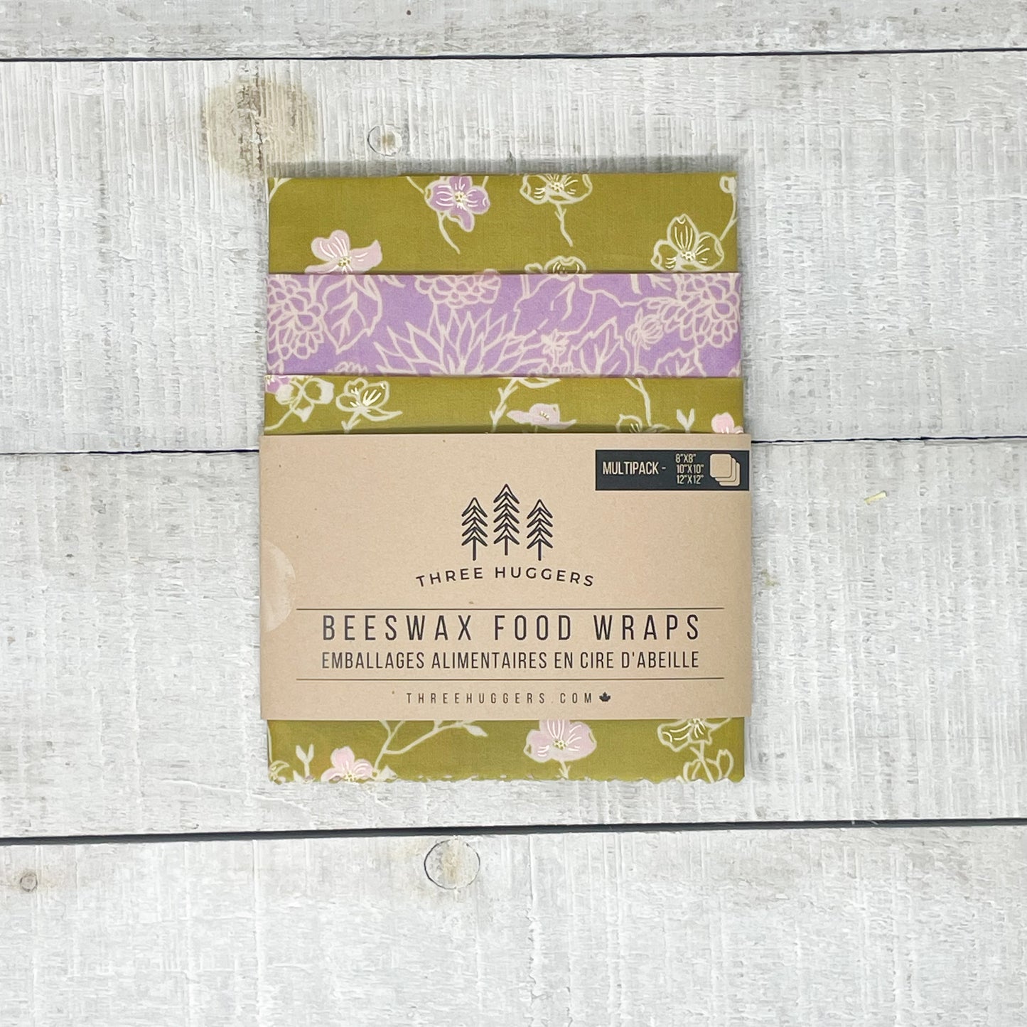 Beeswax Wraps Multipack - Chartreuse Floral