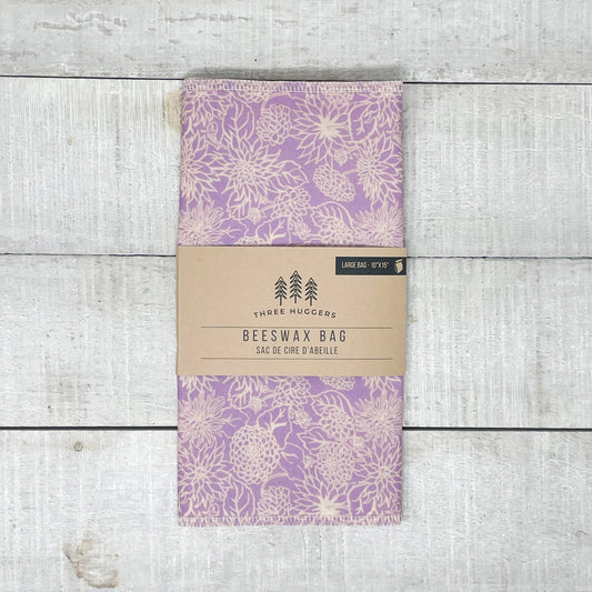 Large Beeswax Bag - Lilac Zinnia