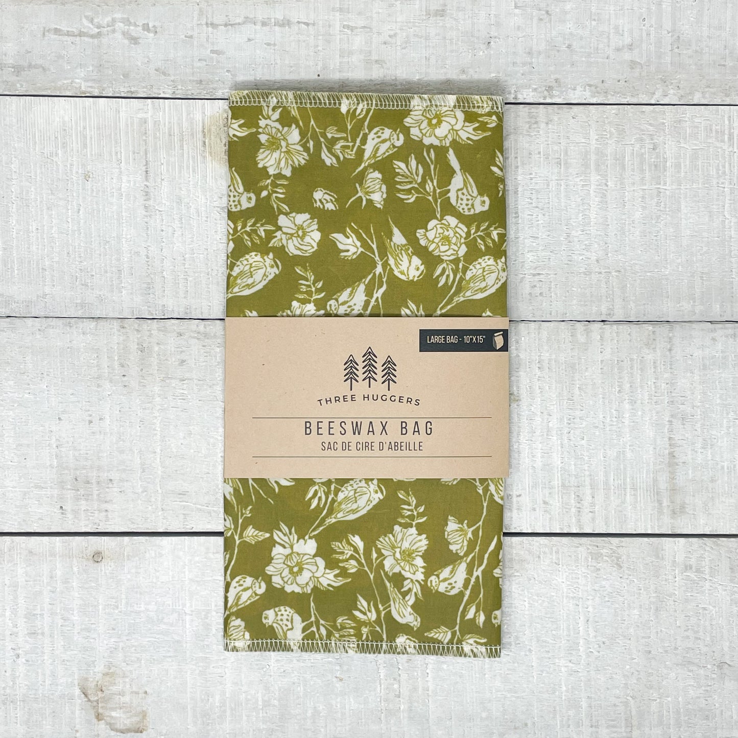 Large Beeswax Bag - Birdsong