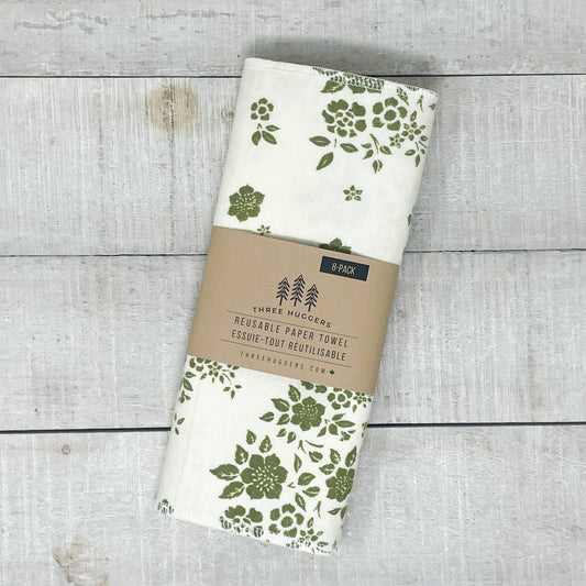 Reusable Paper Towels - Green Bouquet