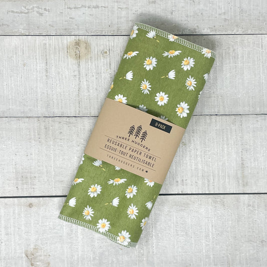 Reusable Paper Towels - Daisy