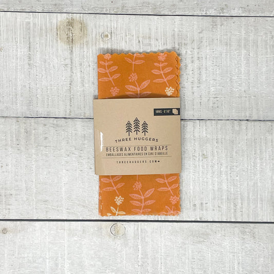 Mini Beeswax Wraps - Orange Foliage