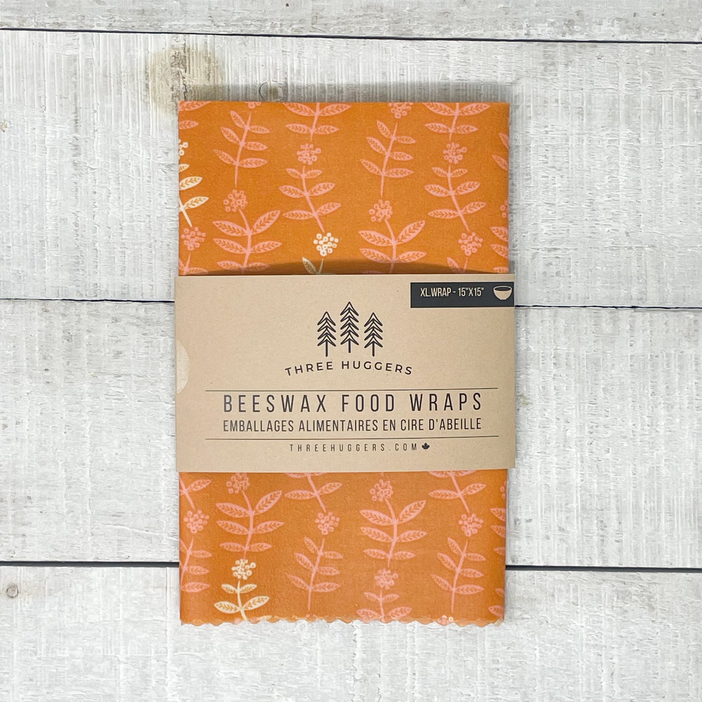 XL Beeswax Wrap - Orange Foliage