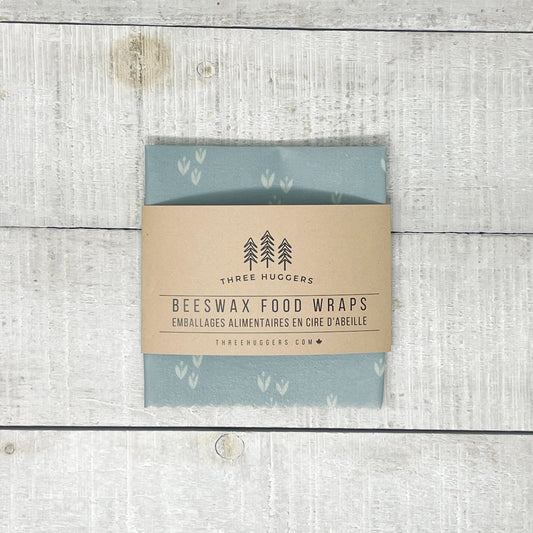 Medium Beeswax Wrap - Blue Botanical