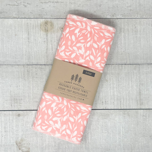 Reusable Paper Towels - Rosy Foliage