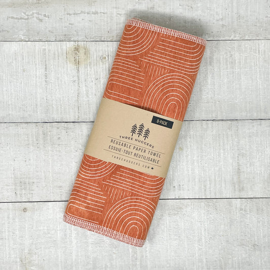 Reusable Paper Towels - Burnt Orange