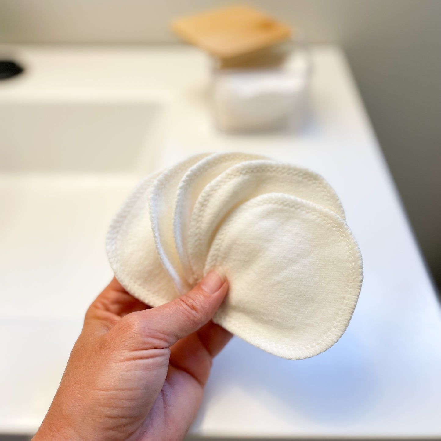 Bamboo/Organic Cotton Facial Rounds - Natural