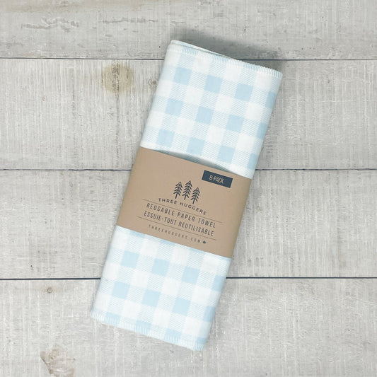 Reusable Paper Towels - Blue Check