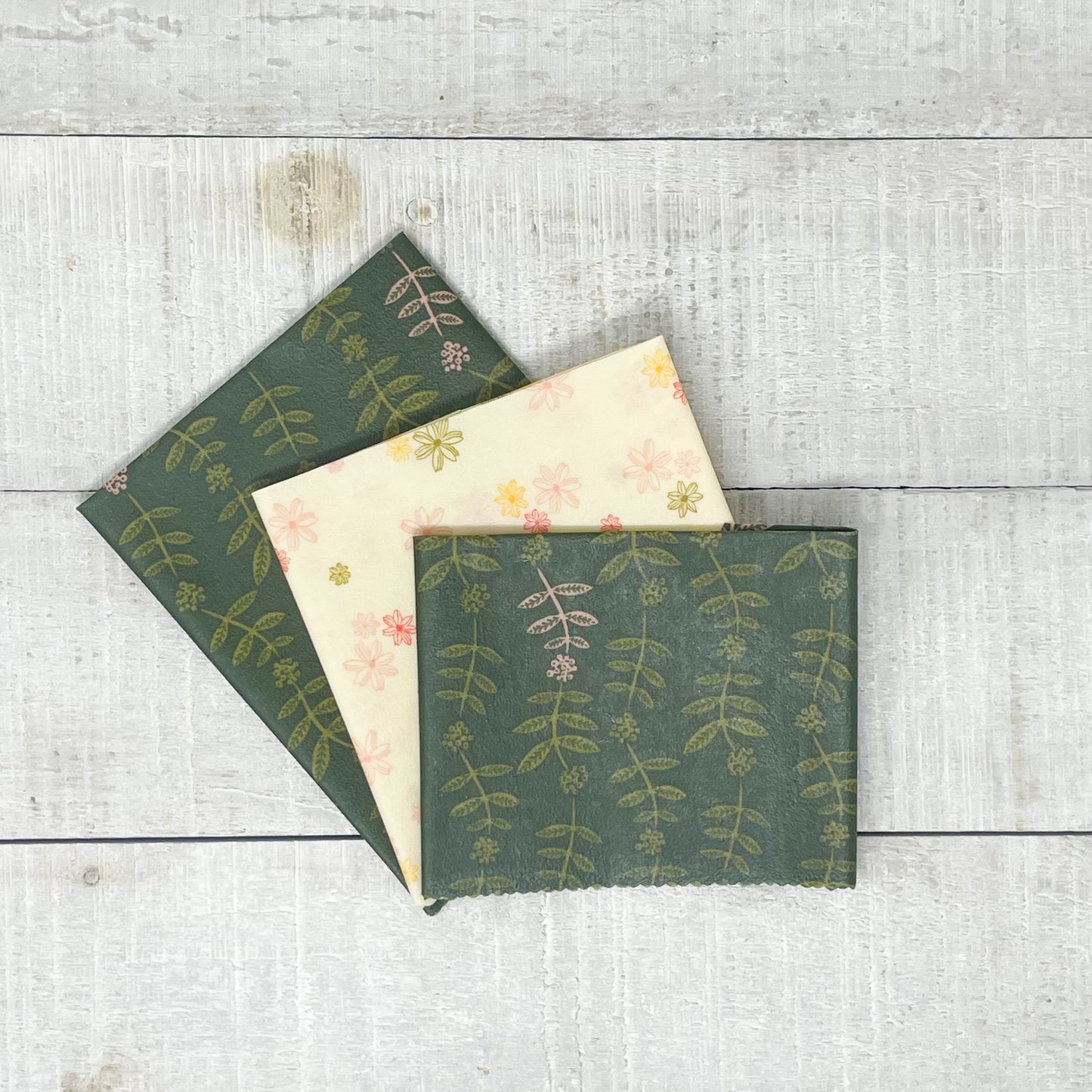 Beeswax Wraps Multipack - Green Blossom