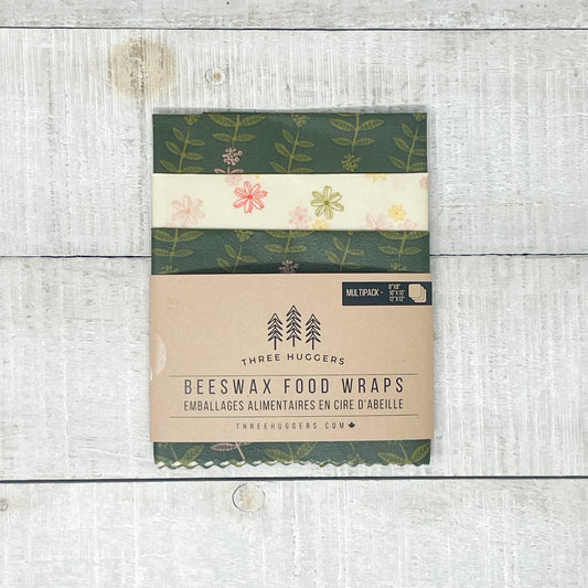 Beeswax Wraps Multipack - Green Blossom