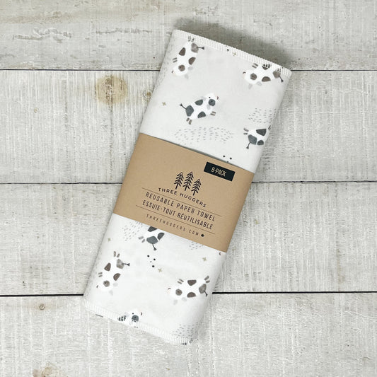 Reusable Paper Towels - Cows