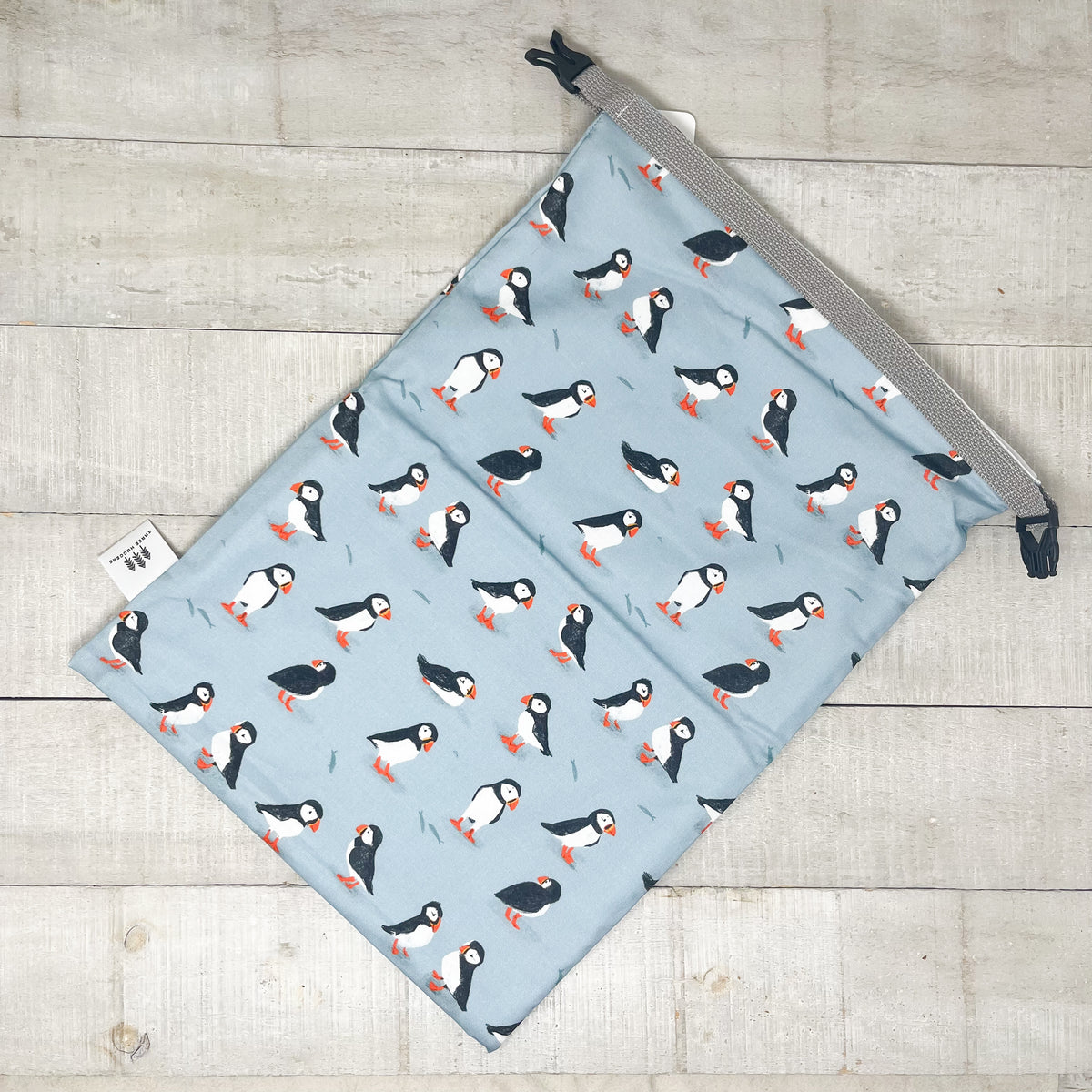 Bread Bag - Puffins