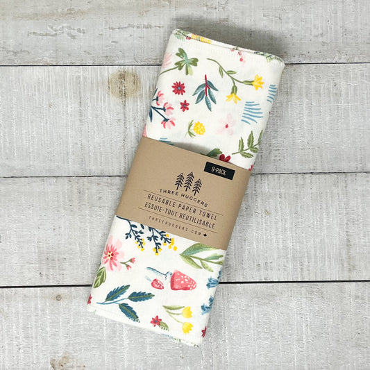 Reusable Paper Towels - Whimsical Garden