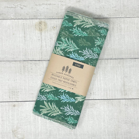 Reusable Paper Towels - Winter Forest