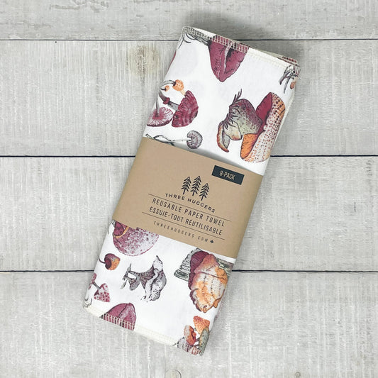 Reusable Paper Towels - Mushrooms