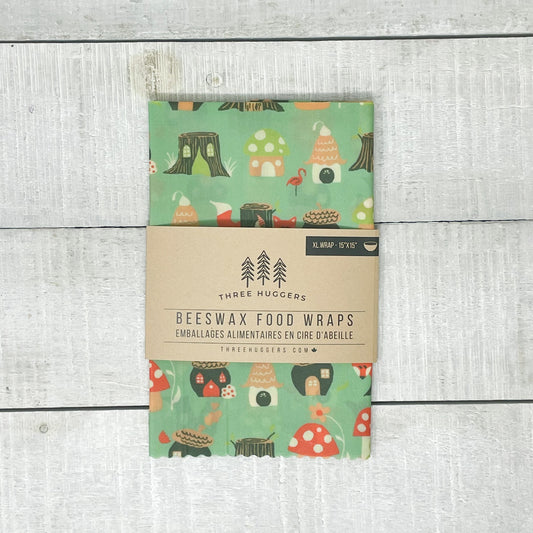 XL Beeswax Wrap - Mushrooms